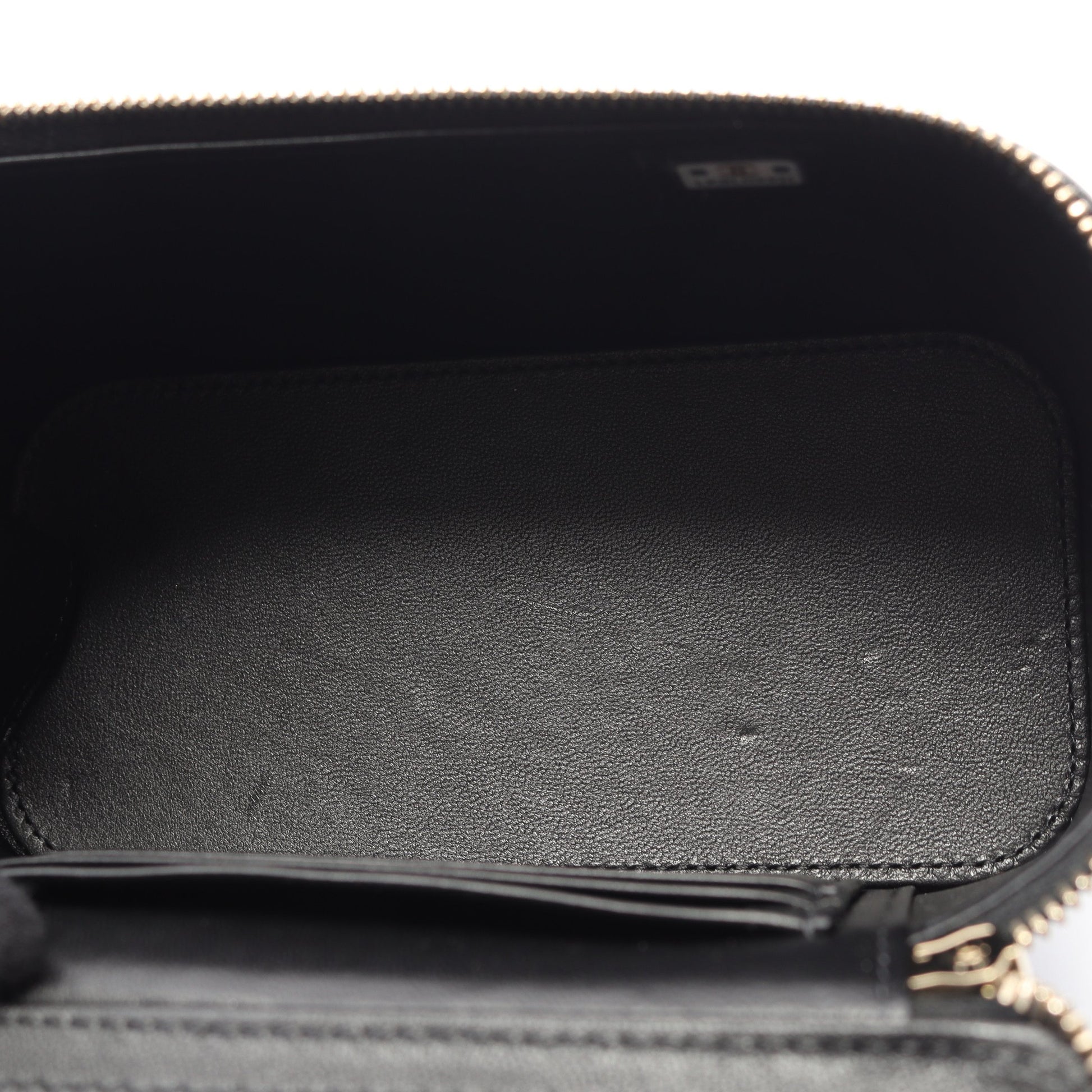 マトラッセ バニティバッグ チェーンショルダーバッグ ラムスキン ブラック ゴールド金具 2WAY シャネル バッグ CHANEL