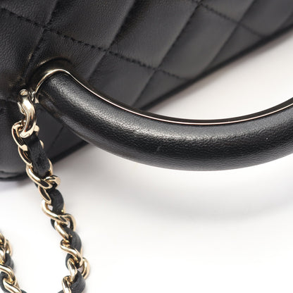 マトラッセ バニティバッグ チェーンショルダーバッグ ラムスキン ブラック ゴールド金具 2WAY シャネル バッグ CHANEL