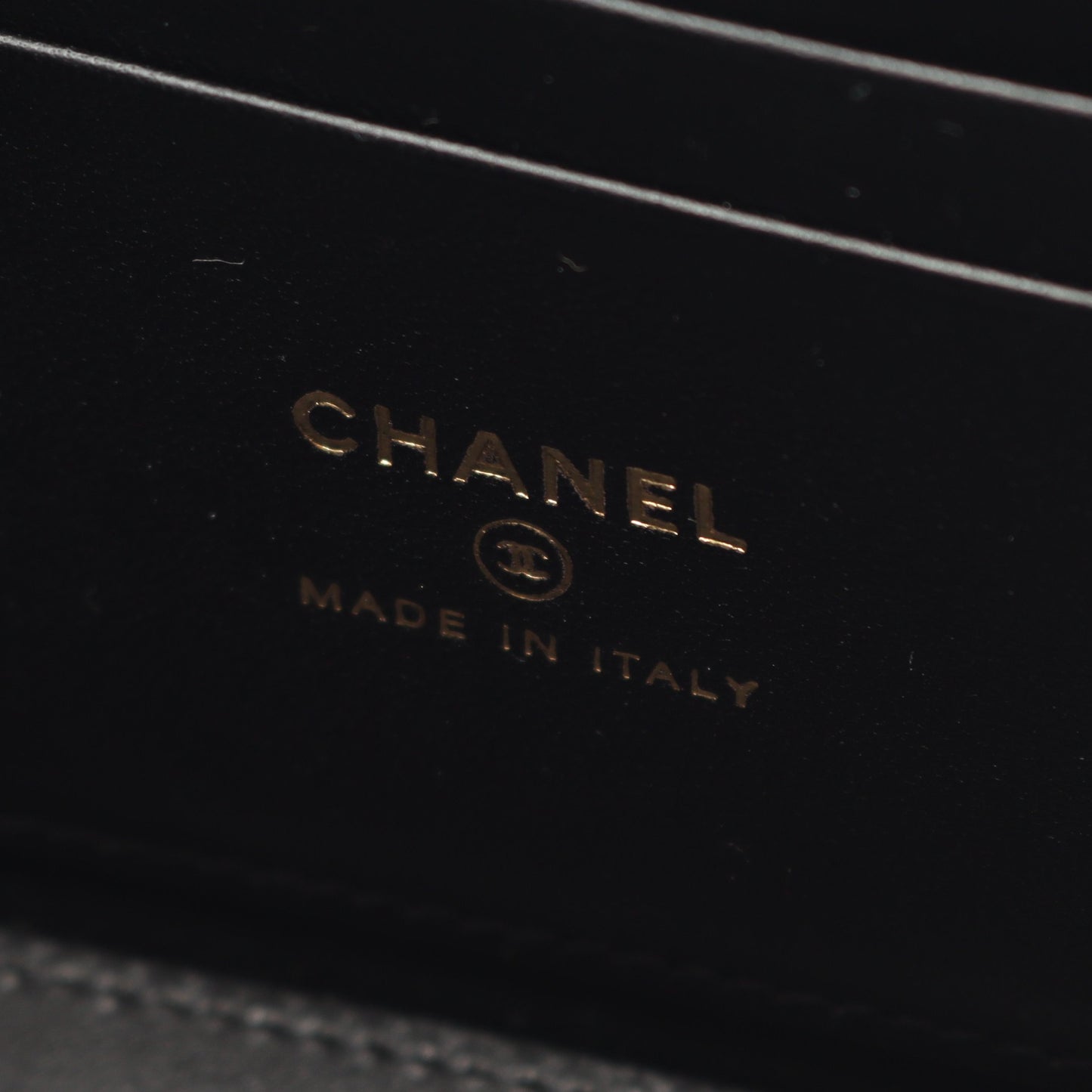 マトラッセ バニティバッグ チェーンショルダーバッグ ラムスキン ブラック ゴールド金具 2WAY シャネル バッグ CHANEL