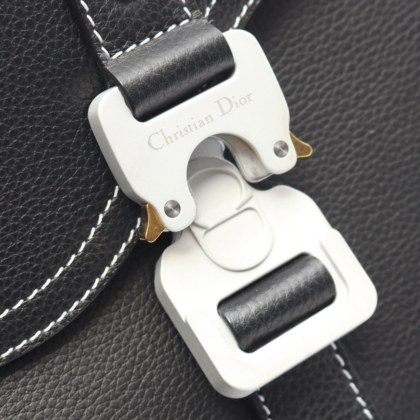SADDLE FLAP MESSENGER サドル ショルダーバッグ レザー ブラック クリスチャンディオール バッグ Christian Dior