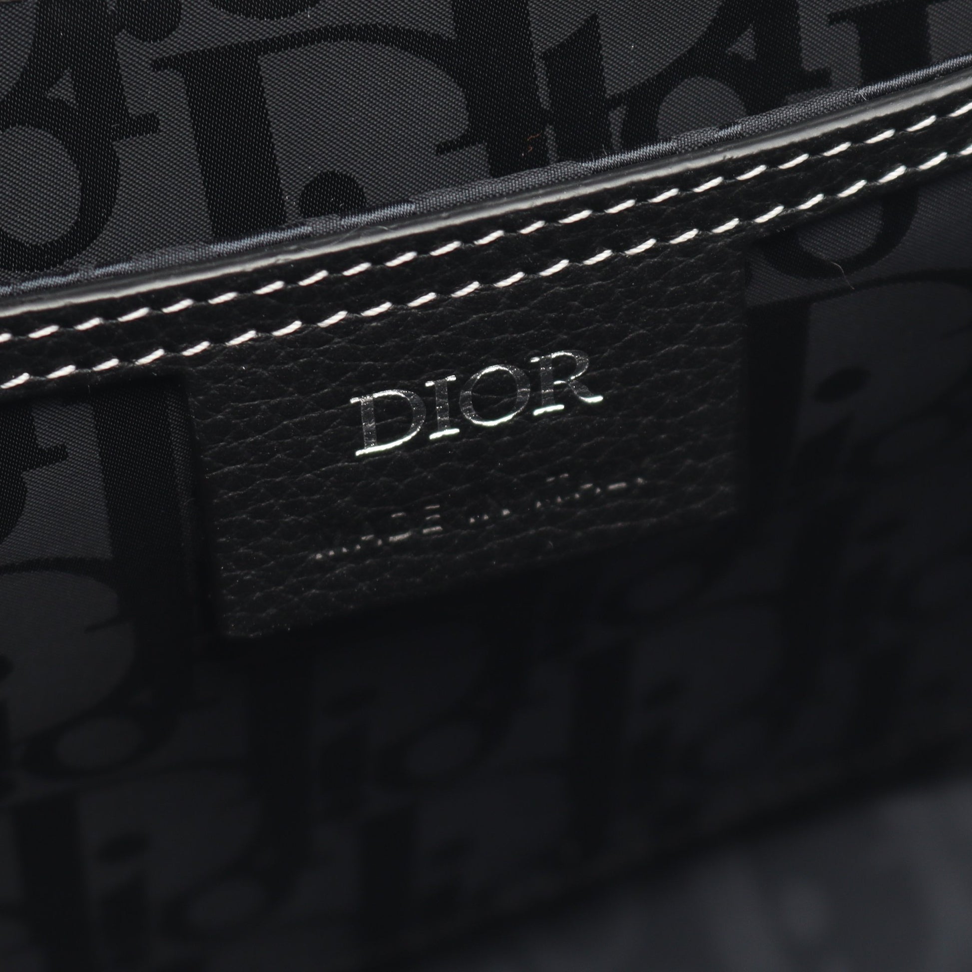 SADDLE FLAP MESSENGER サドル ショルダーバッグ レザー ブラック クリスチャンディオール バッグ Christian Dior