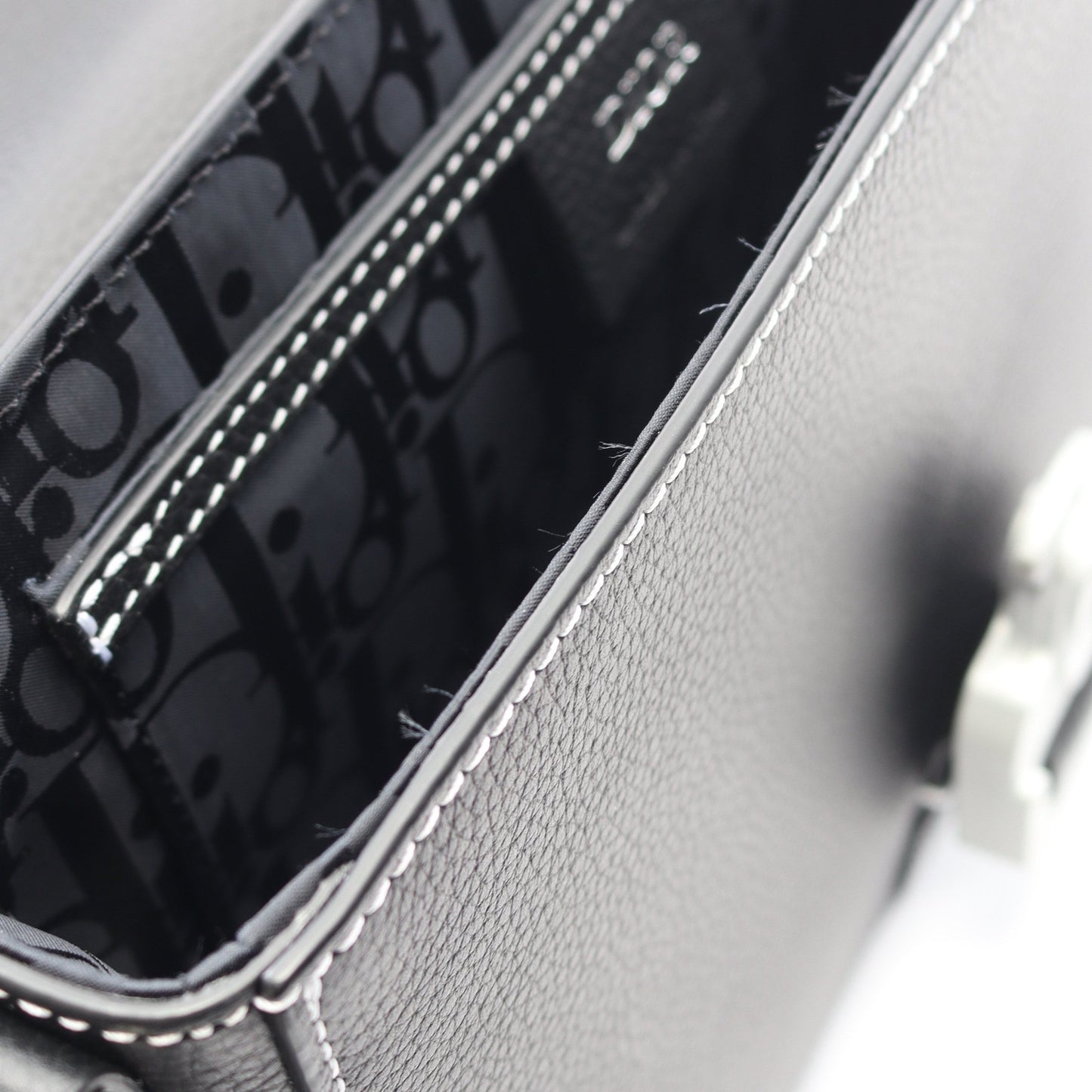 SADDLE FLAP MESSENGER サドル ショルダーバッグ レザー ブラック クリスチャンディオール バッグ Christian Dior