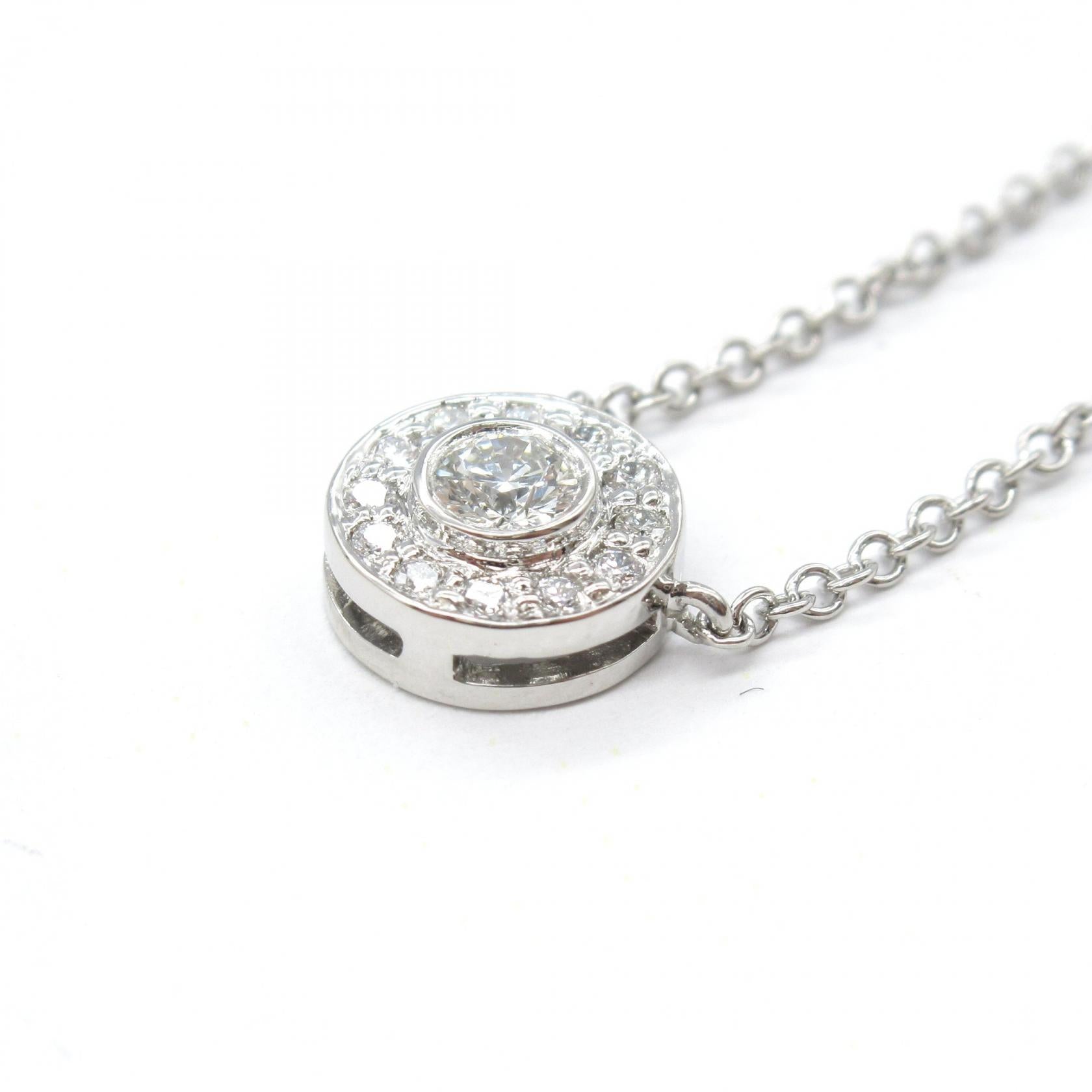 ティファニー　pt950ダイヤネックレス　最終値下げ！ ティファニー TIFFANY＆CO オープンハートネックレス プラチナ Pt950