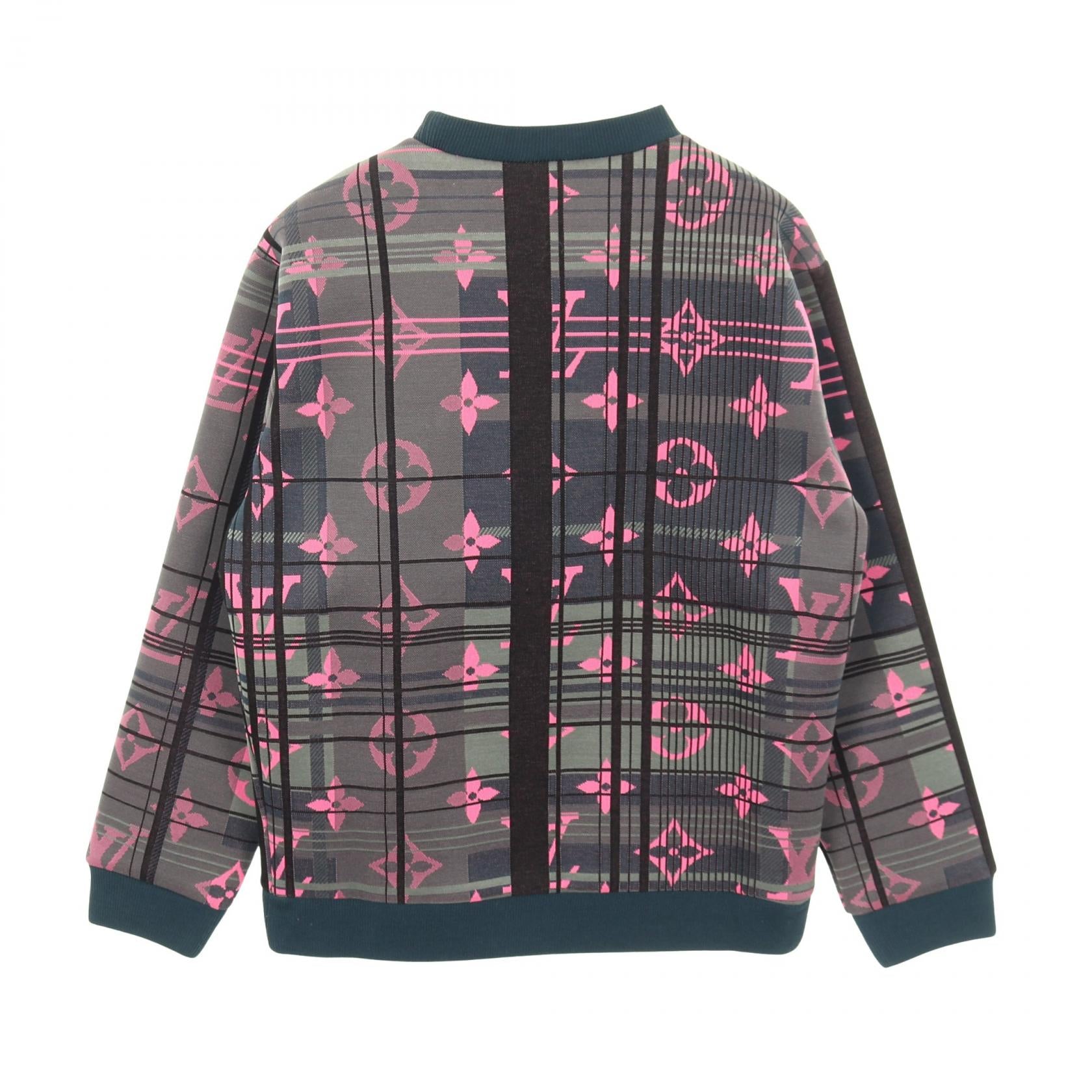 モノグラムジャガード スウェットシャツ コットン グレー マルチカラー ルイヴィトン トップス LOUIS VUITTON
