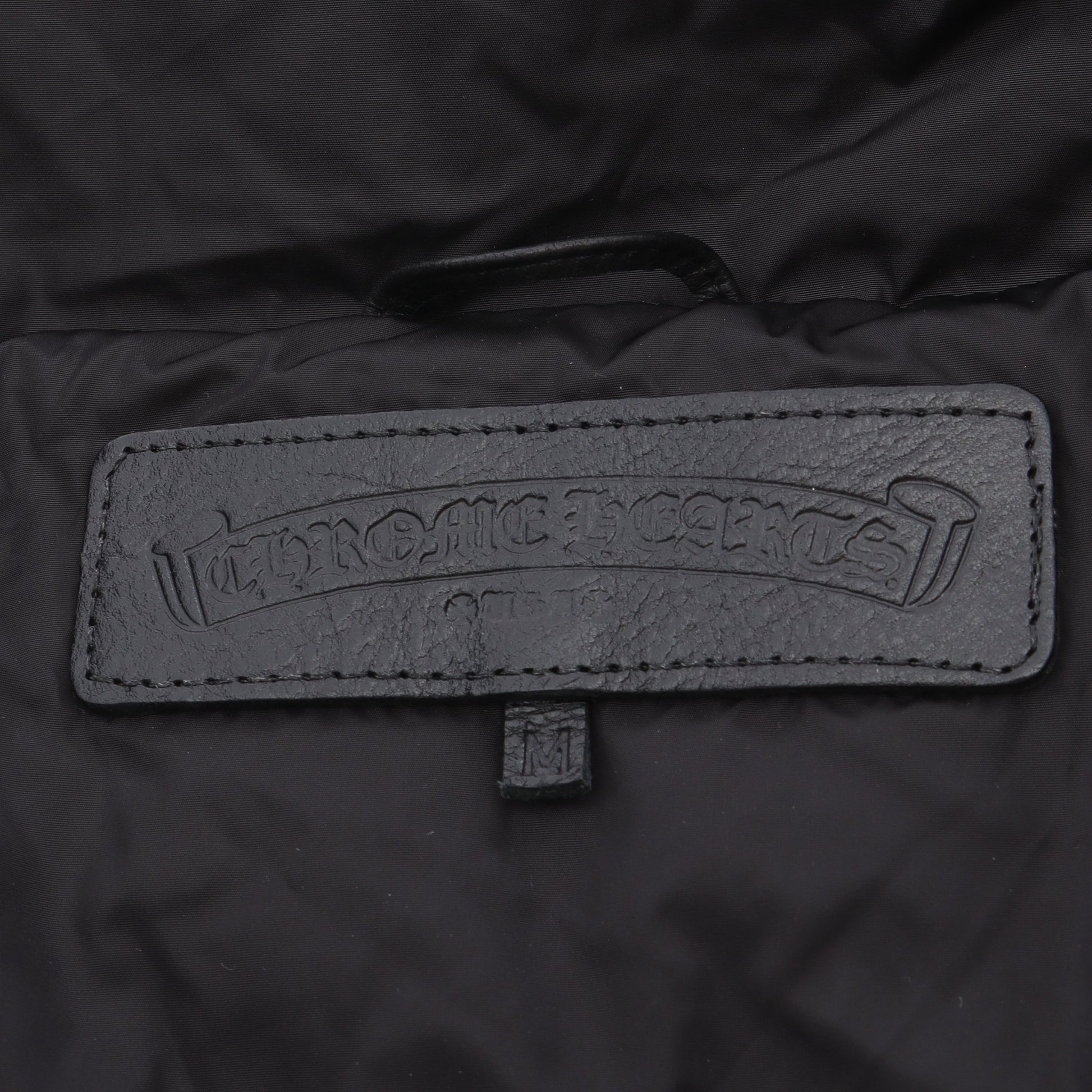 ダウンコート ナイロン ブラック フード付き クロムハーツ アウター Chrome Hearts