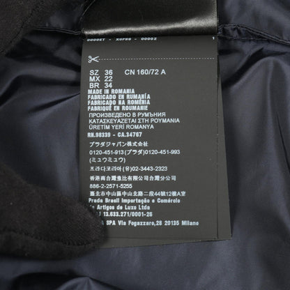 Re-Nylon ライト レインジャケット ナイロンジャケット ナイロン ネイビー フード付き プラダ アウター PRADA