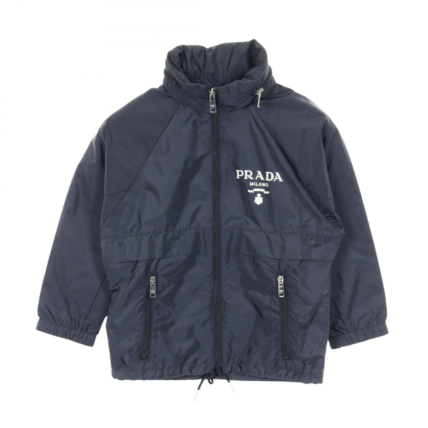 Re-Nylon ライト レインジャケット ナイロンジャケット ナイロン ネイビー フード付き プラダ アウター PRADA