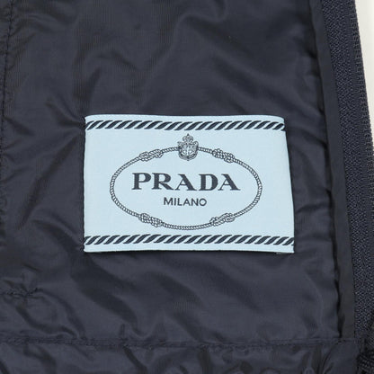 Re-Nylon ライト レインジャケット ナイロンジャケット ナイロン ネイビー フード付き プラダ アウター PRADA