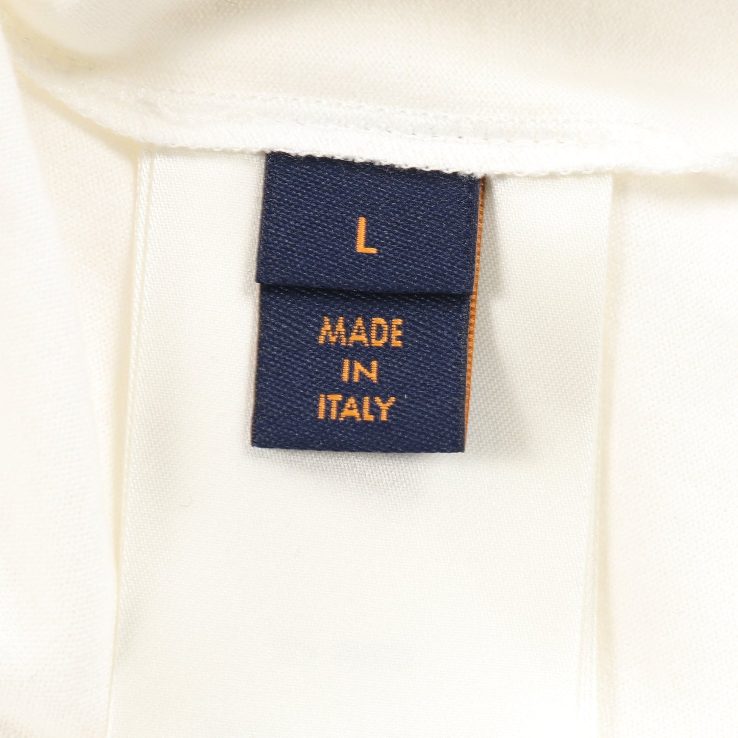 長袖Tシャツ クルーネック エンボスロゴ コットン ホワイト ルイヴィトン トップス LOUIS VUITTON