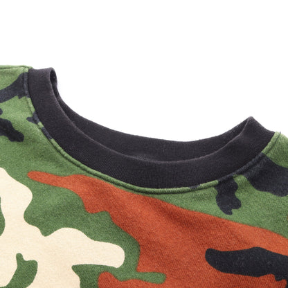 Chrome Hearts × MATTY BOY PPO CAUTION SWTSHRT スウェットシャツ クルーネック カモフラージュ コットン カーキグリーン マルチカラー クロムハーツ トップス Chrome Hearts