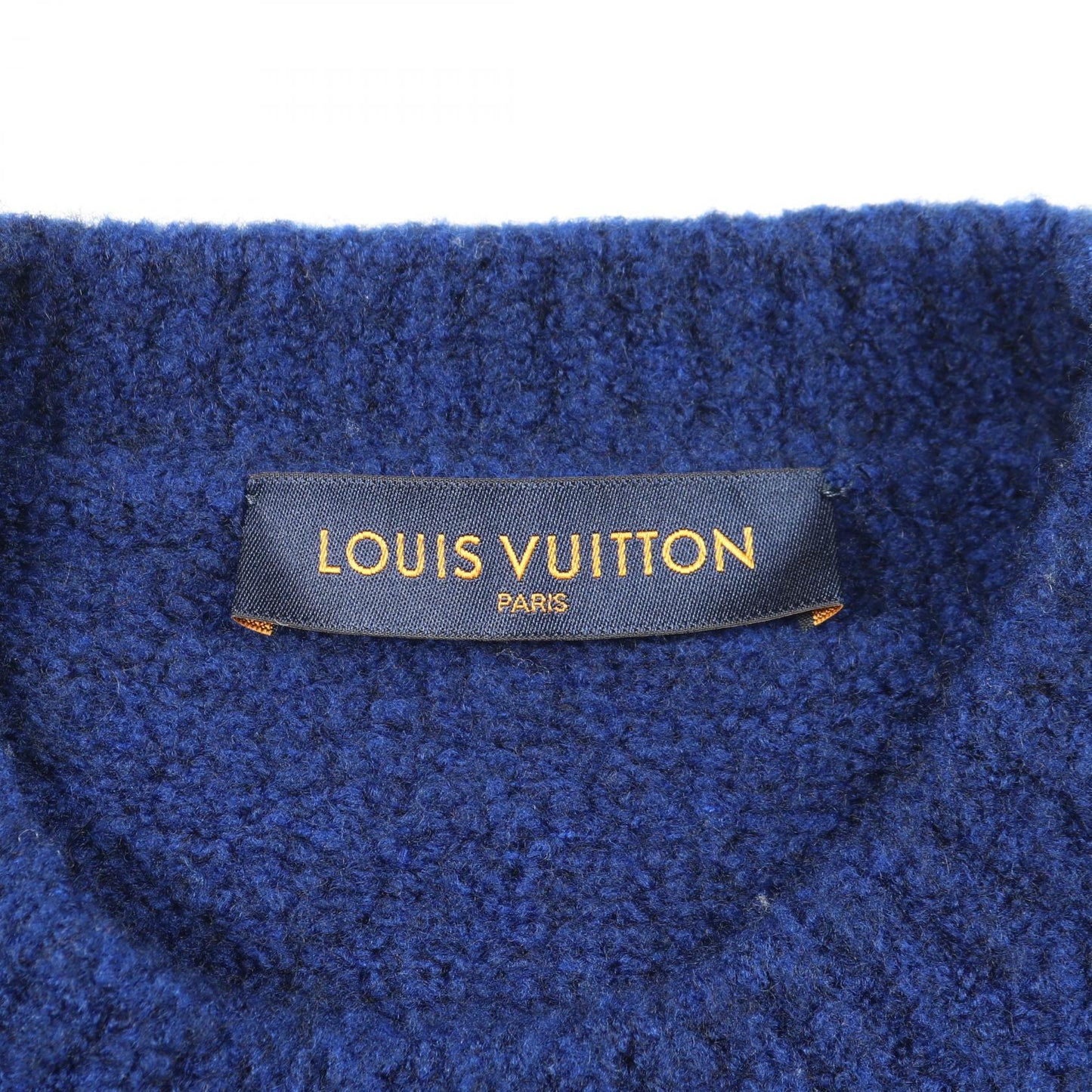 LVインタルシア ニット クルーネック ウール ブルー ルイヴィトン トップス LOUIS VUITTON