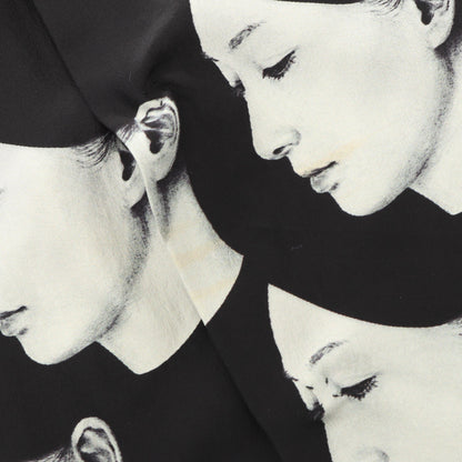 オープンカラー シャツ 半袖 シルク ブラック ホワイト ブラックスキャンダル ヨウジヤマモト トップス BLACK Scandal Yohji Yamamoto