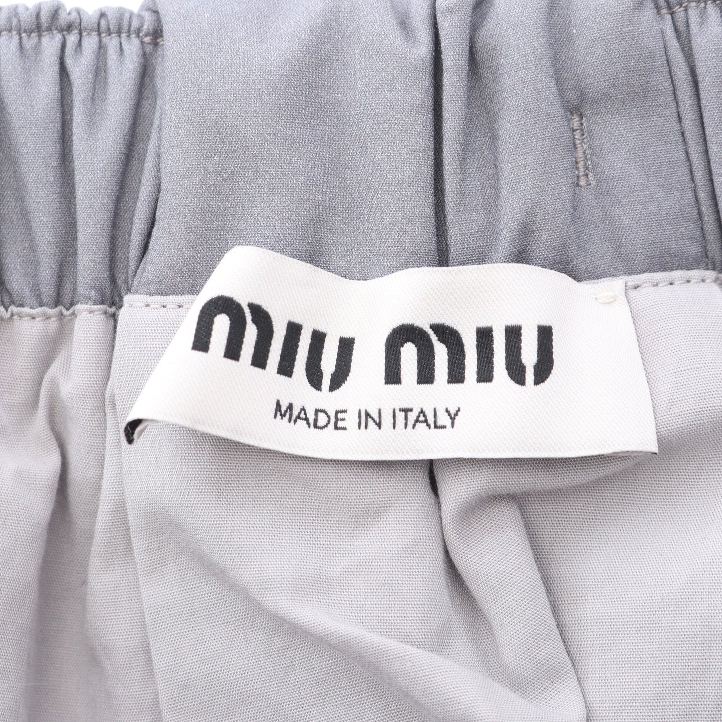 スカート 花柄 コットン グレー ダークブラウン ミュウミュウ ボトムス miu miu