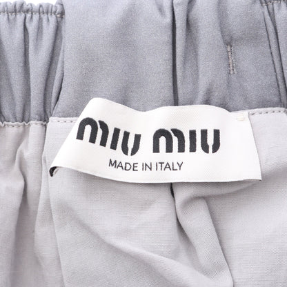スカート 花柄 コットン グレー ダークブラウン ミュウミュウ ボトムス miu miu