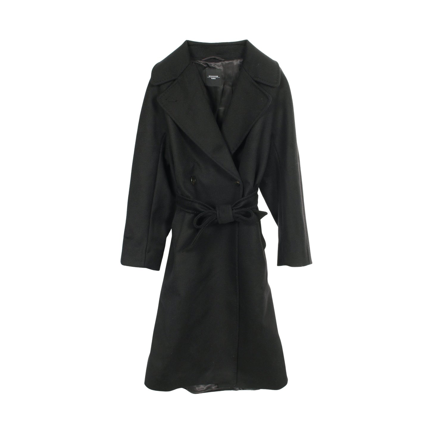 チェスターコート ウール ブラック ダブルブレスト マックスマーラウィークエンド アウター Max Mara Weekend