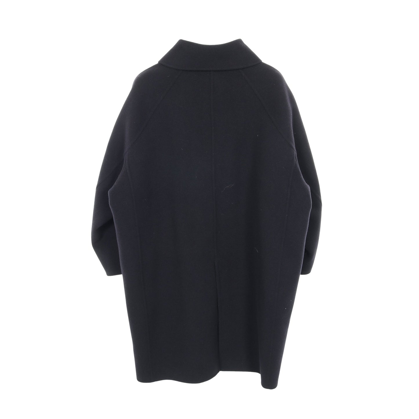 ステンカラーコート ウール ネイビー ドゥロワー