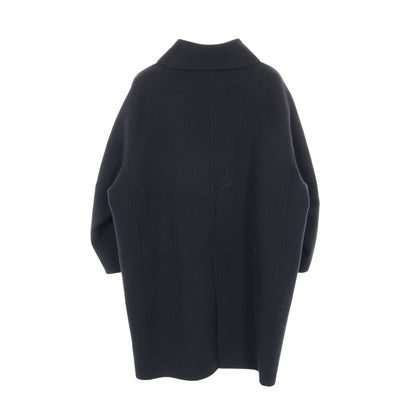 ステンカラーコート ウール ネイビー ドゥロワー