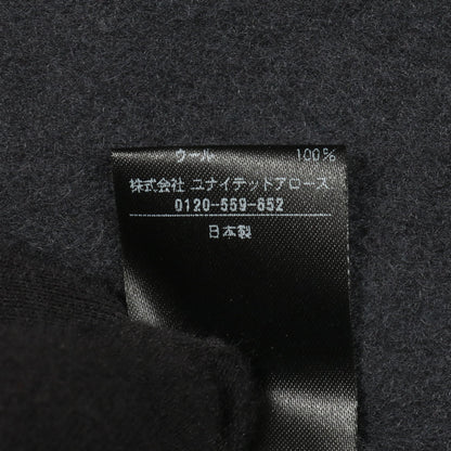 ステンカラーコート ウール ネイビー ドゥロワー