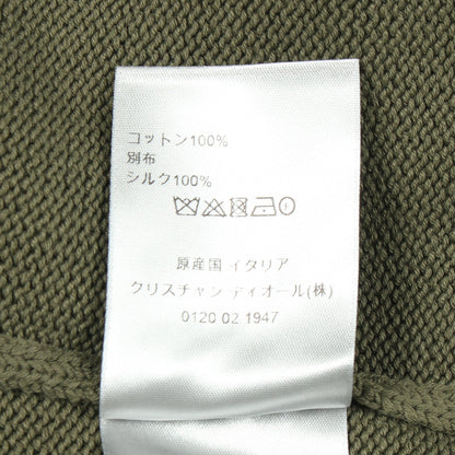 オブリーク ニット クルーネック コットン カーキグリーン ディオール トップス DIOR