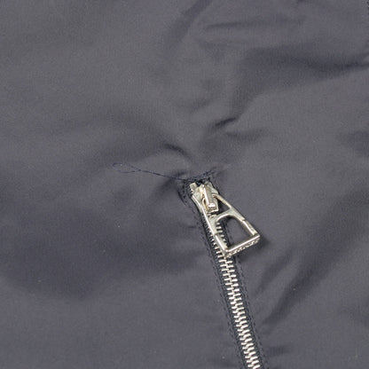 ジップアップ ブルゾン ナイロン ネイビー フリース エルメス アウター HERMES