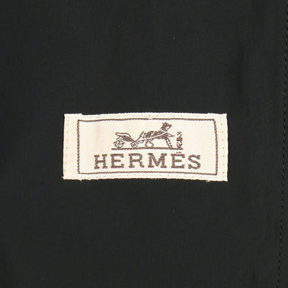 ボンバージャケット ダークブラウン メタリック エルメス アウター HERMES