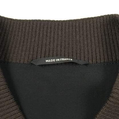 ボンバージャケット ダークブラウン メタリック エルメス アウター HERMES