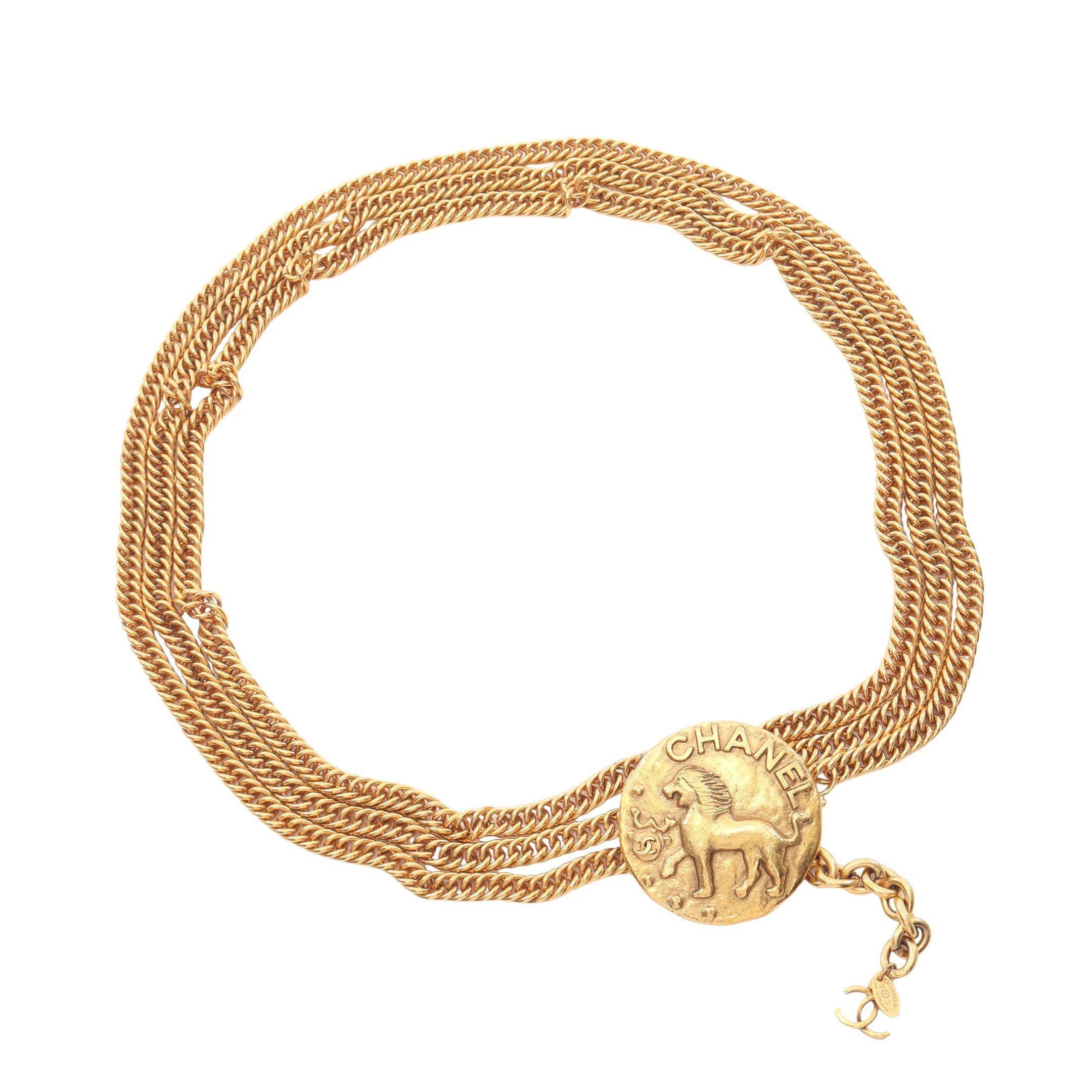 ココマーク ライオン チェーン ベルト GP ゴールド 23 シャネル – RECLO