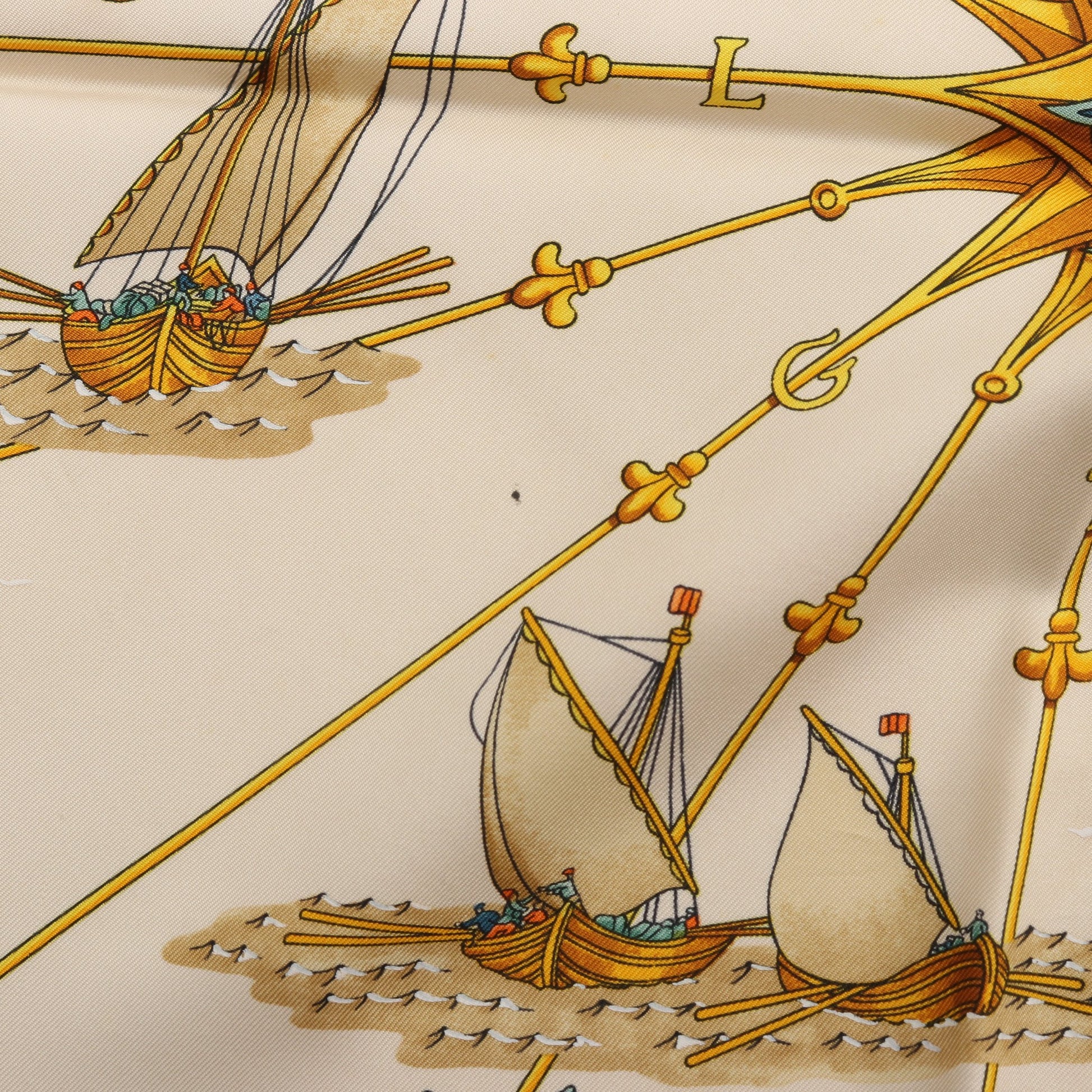 カレ90 VOILES DE LUMIERE スカーフ シルク ベージュ マルチカラー エルメス 財布・小物 HERMES
