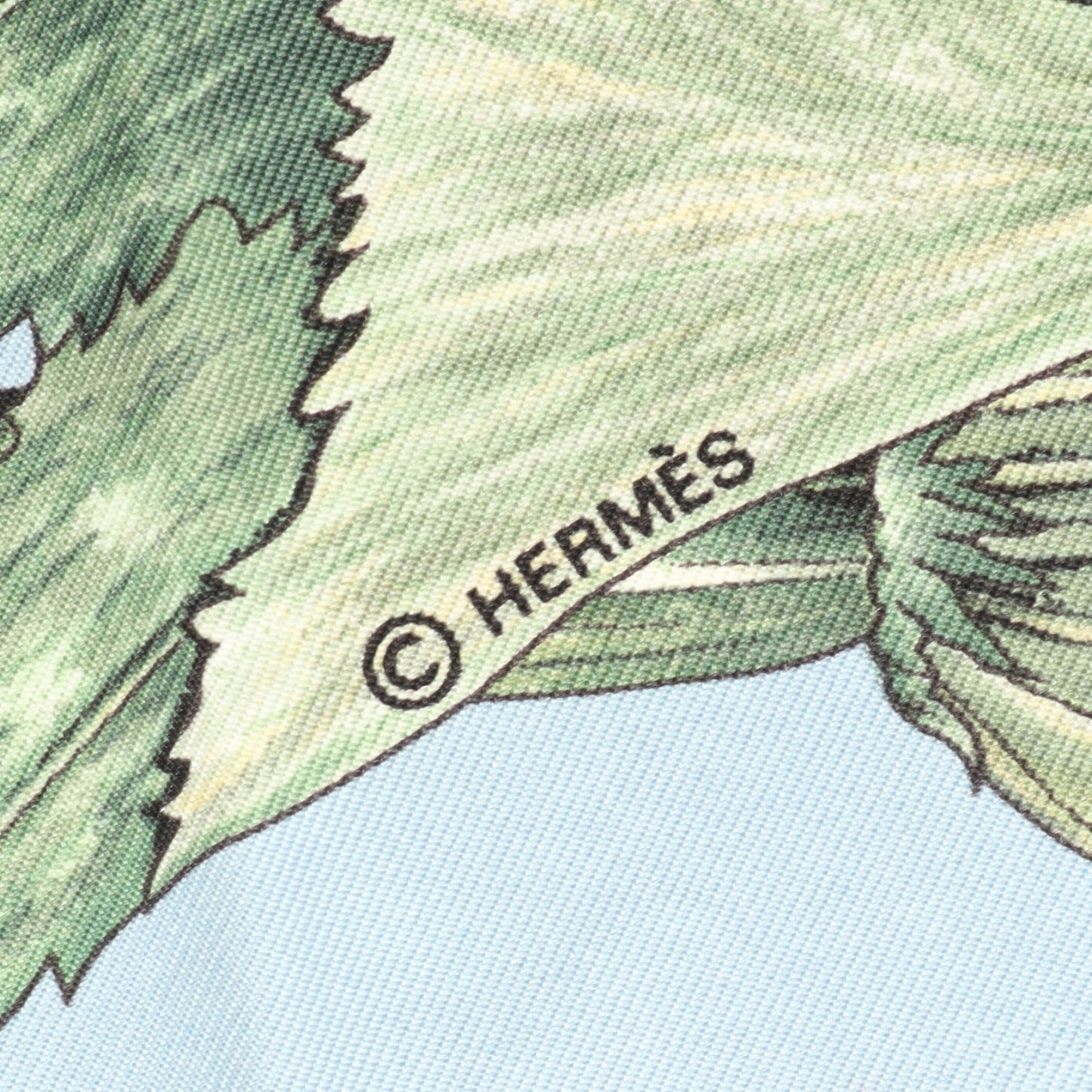 カレ90 CITROUILLES ET COLOQUINTES スカーフ シルク ライトブルー マルチカラー エルメス 財布・小物 HERMES