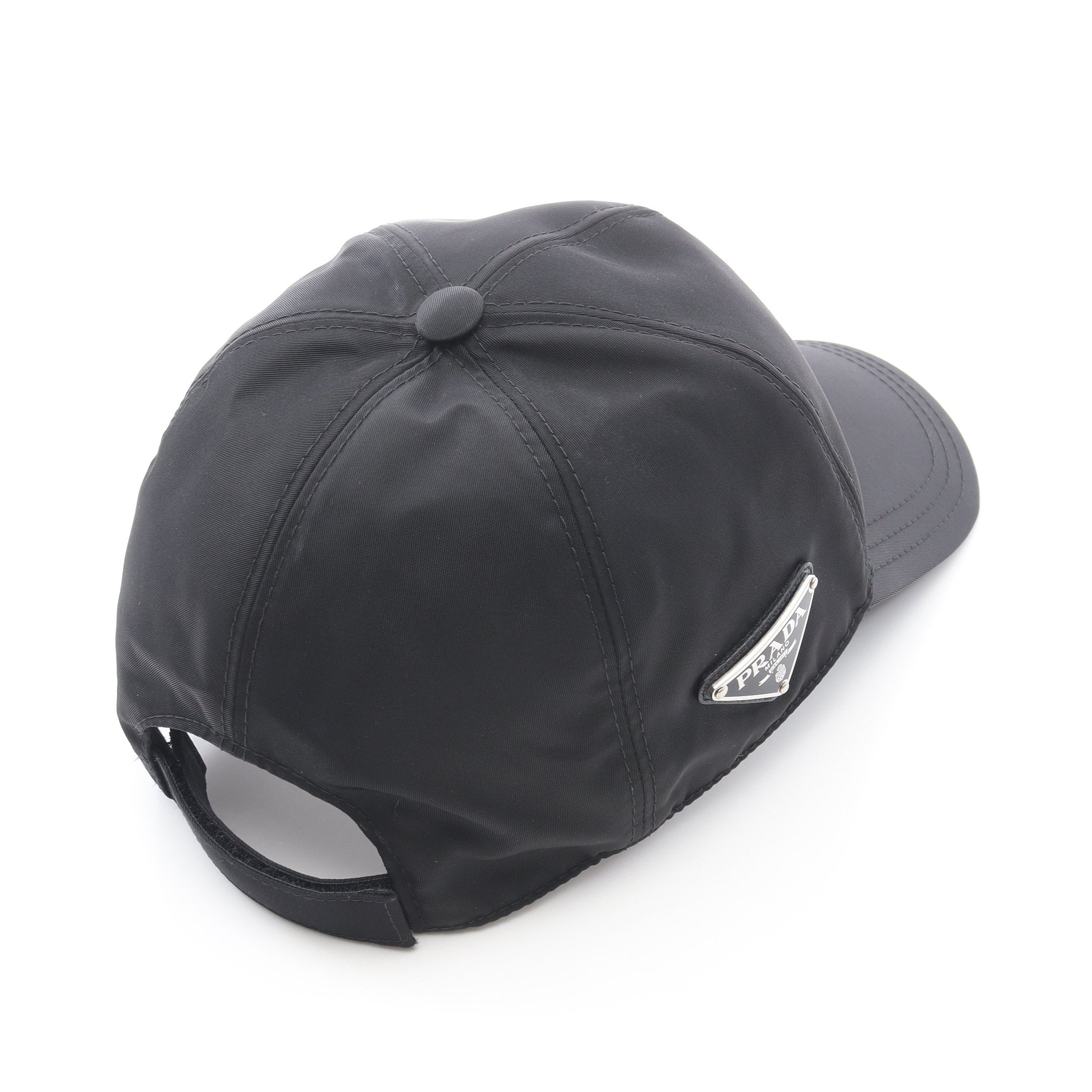 Re-Nylon ベースボール キャップ ナイロン ブラック 三角プレート