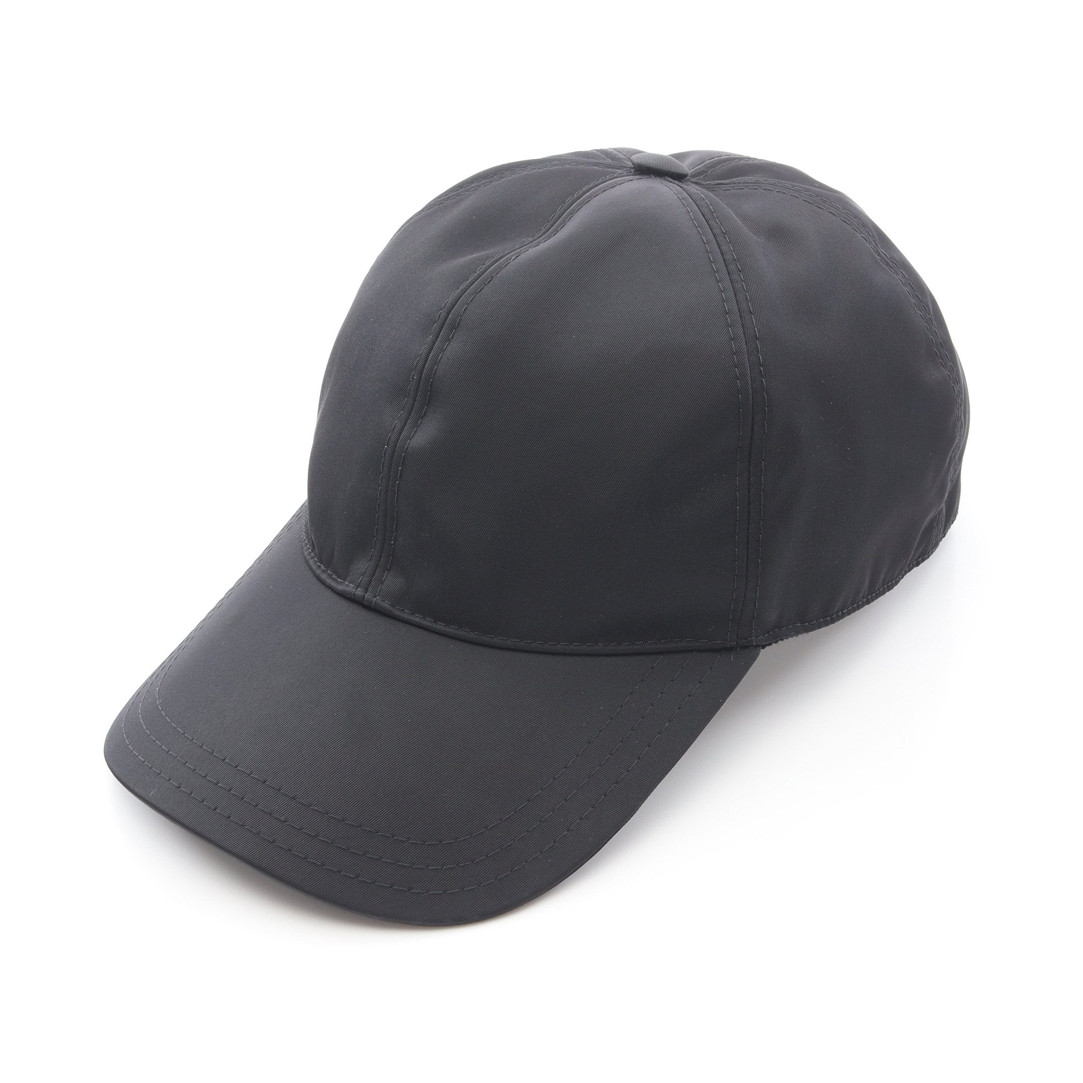 Re-Nylon ベースボール キャップ ナイロン ブラック 三角プレート