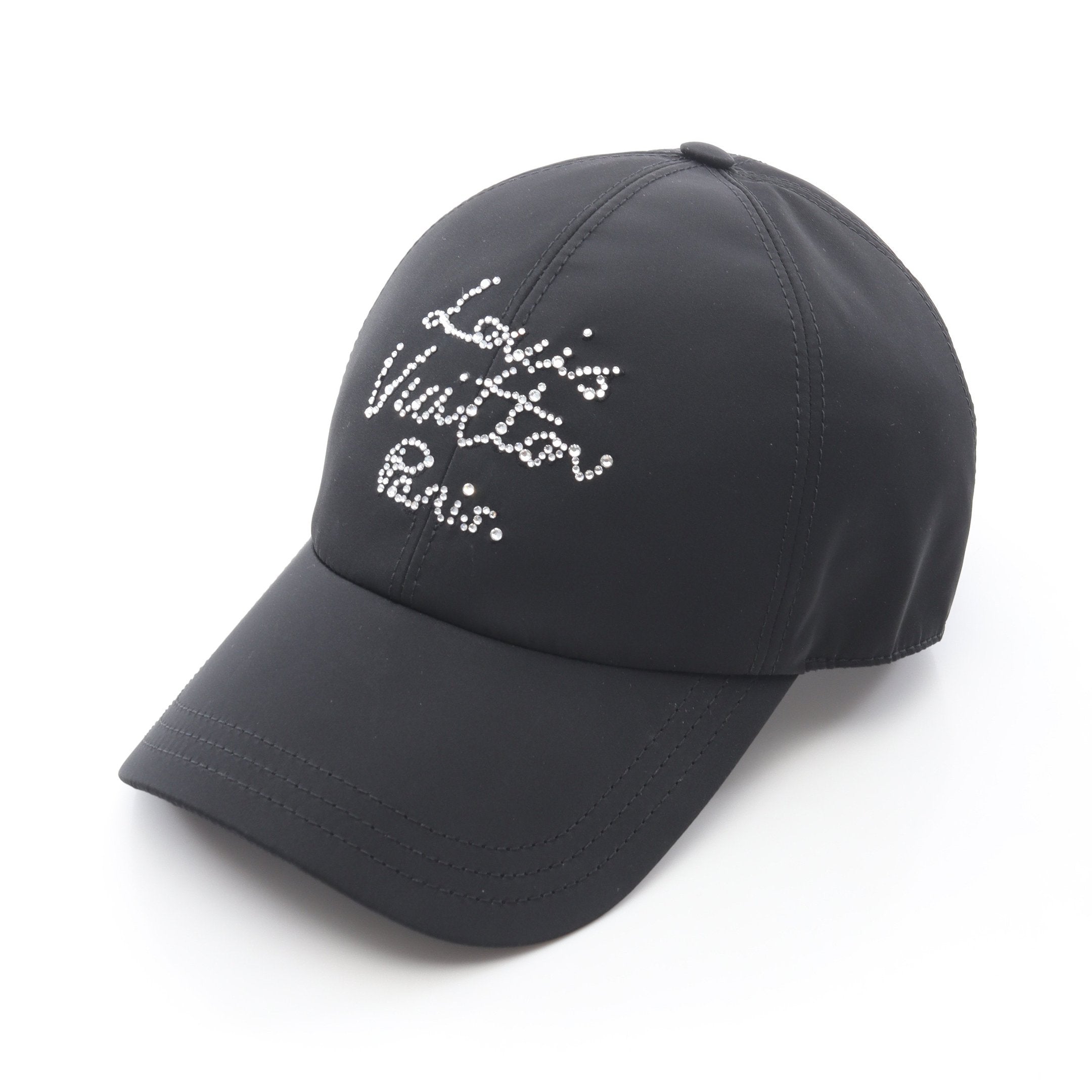 LVスクリプト キャップ ブラック ラインストーン ルイヴィトン – RECLO