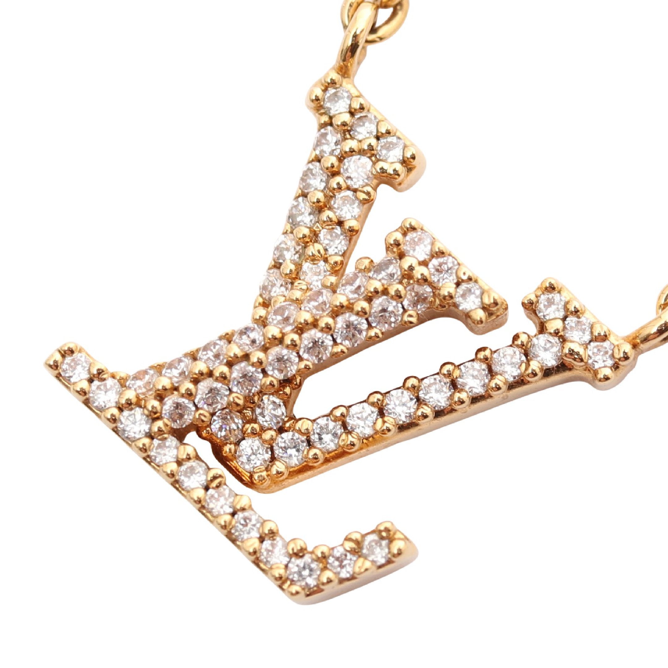 コリエ LV アイコニック ネックレス GP ラインストーン ゴールド