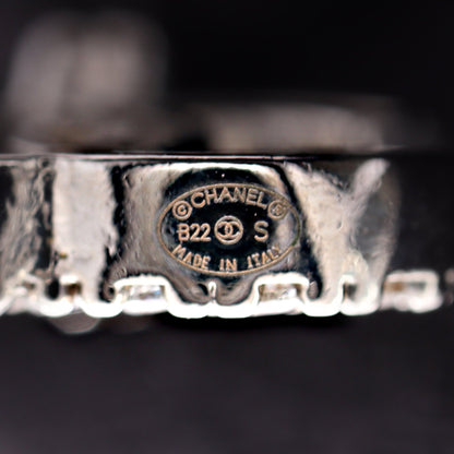 ココマーク ピアス GP ラインストーン ゴールド シルバー クリア B22S シャネル アクセサリー CHANEL