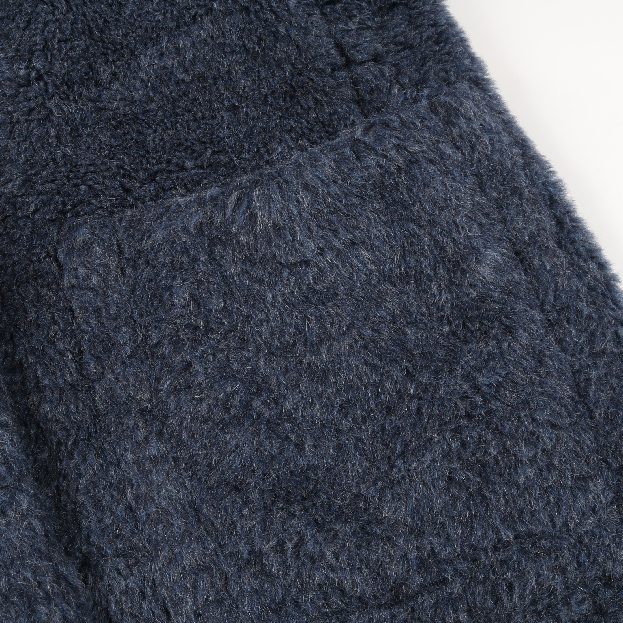 TEDDY テディベア コート アルパカ ウール ブルーグレー マックス