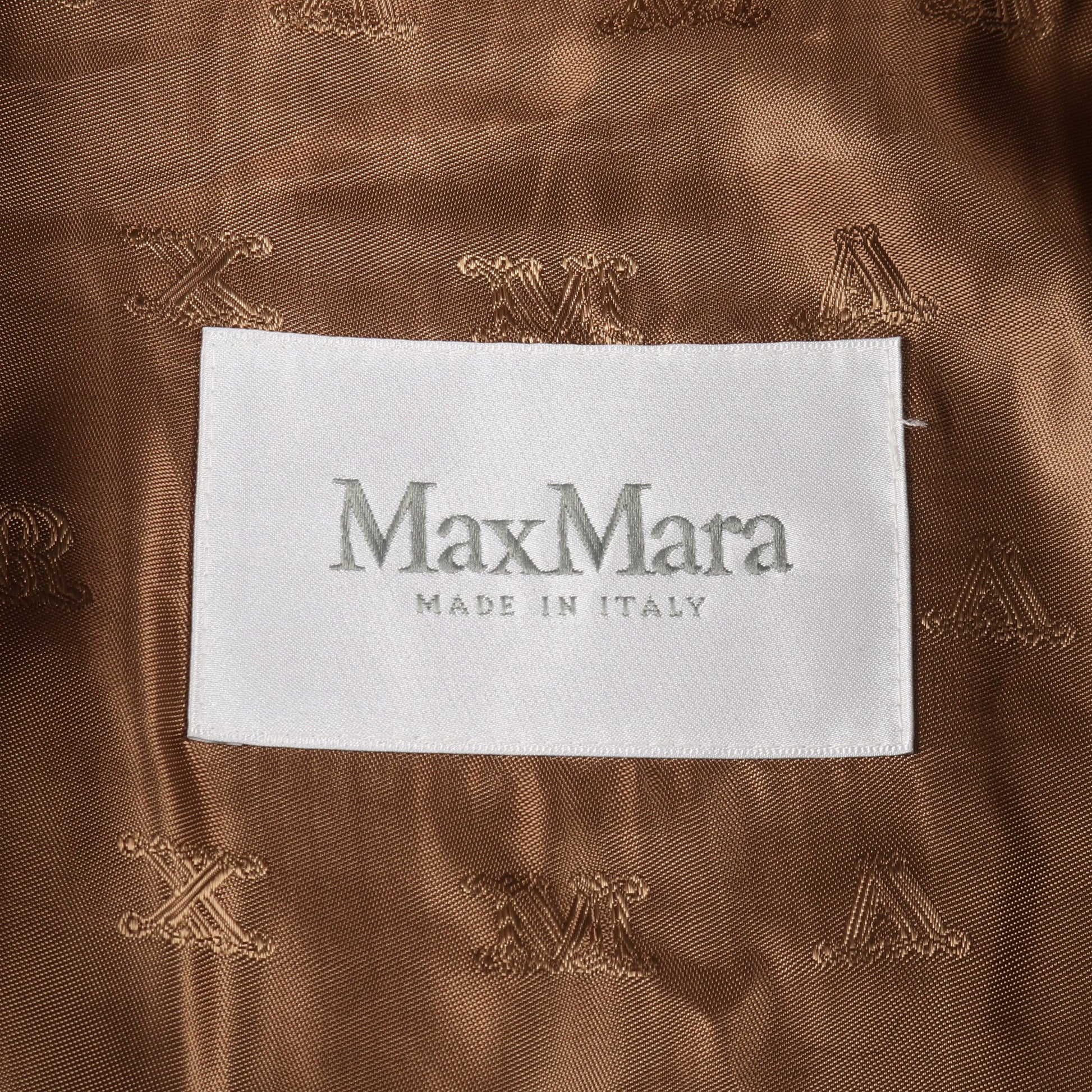 TEDDY テディベア ベスト コート キャメル シルク ブラウン マックスマーラ アウター Max Mara