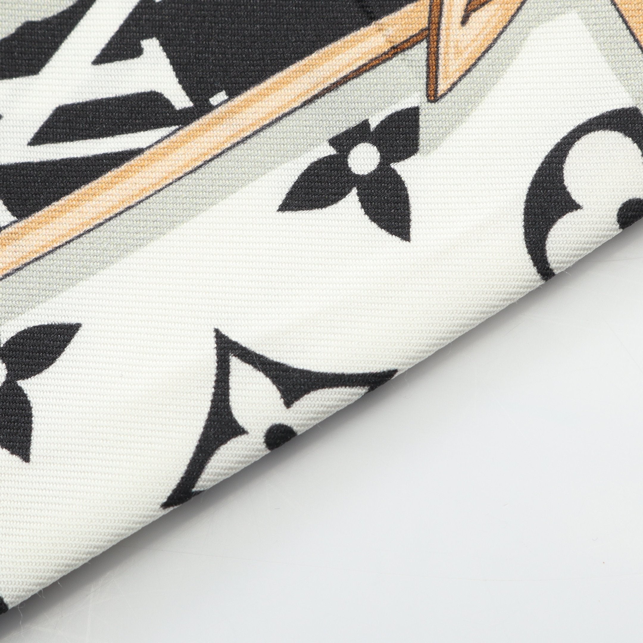 バンドー モノグラム コンフィデンシャル スカーフ シルク ブラック