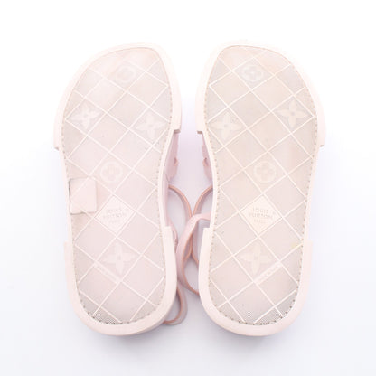 LV × TM MAYA サンダル レザー ライトピンク 村上隆 ルイヴィトン シューズ LOUIS VUITTON