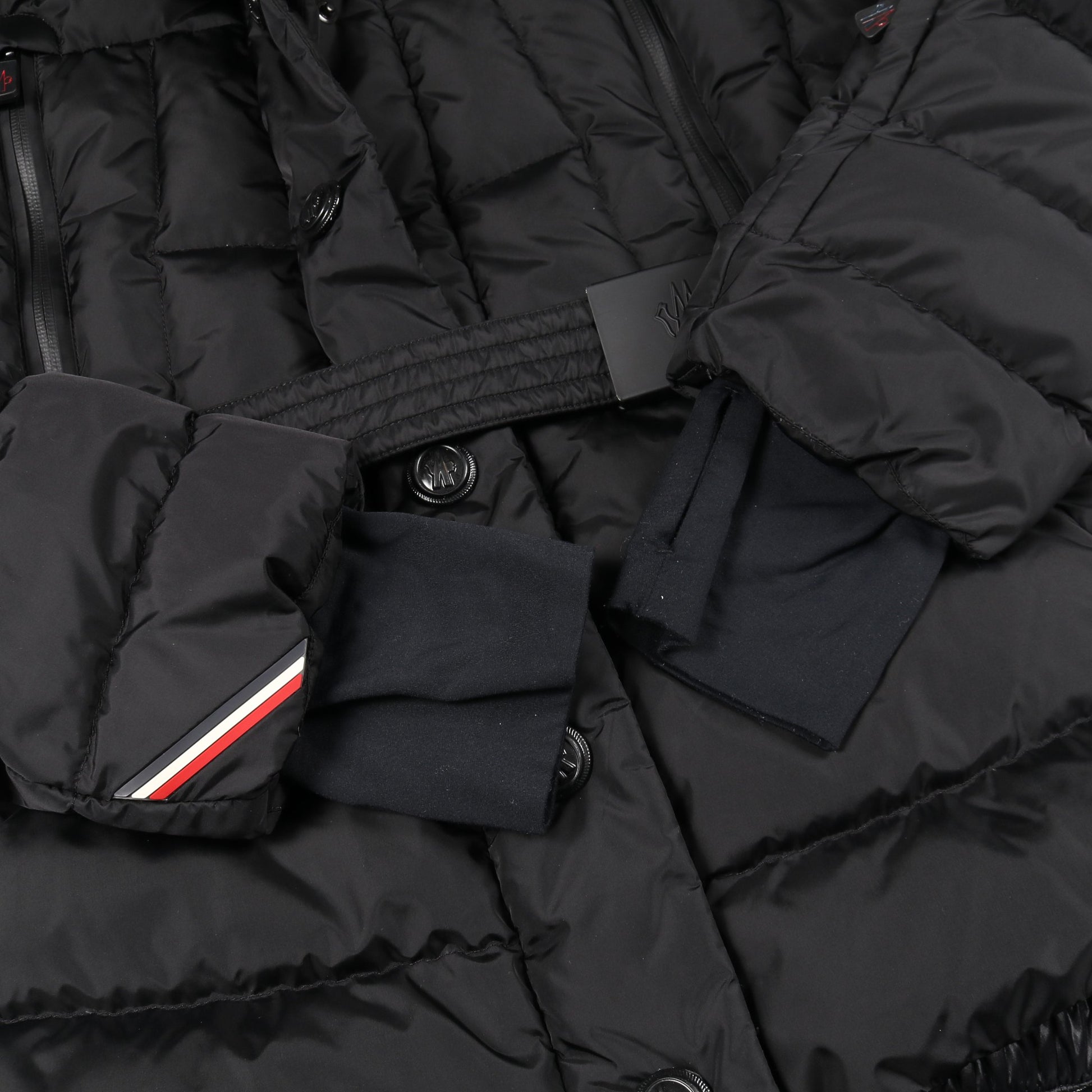 BEVERLEY ダウンジャケット ナイロン ブラック フード付き モンクレールグルノーブル アウター MONCLER GRENOBLE