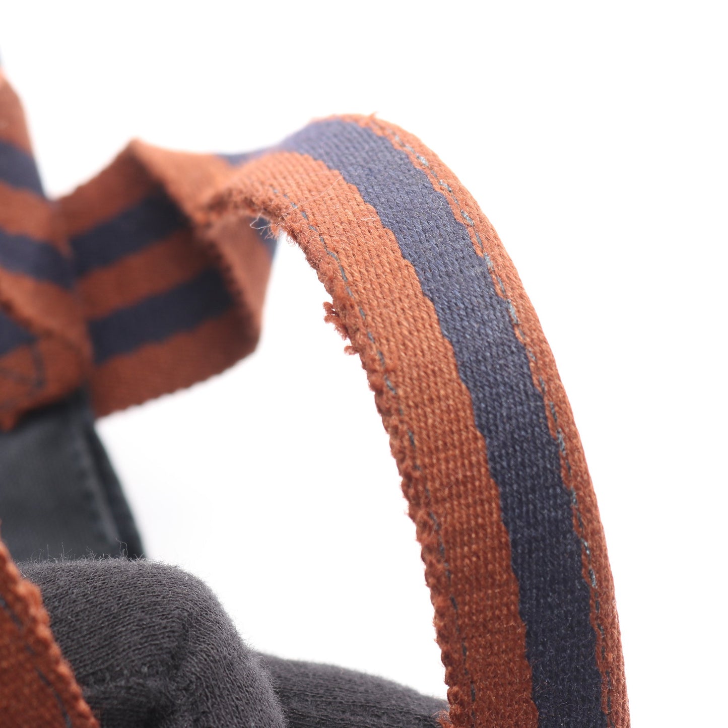 フールトゥMM ハンドバッグ トートバッグ キャンバス ダークネイビー ブラウン シルバー金具 エルメス バッグ HERMES