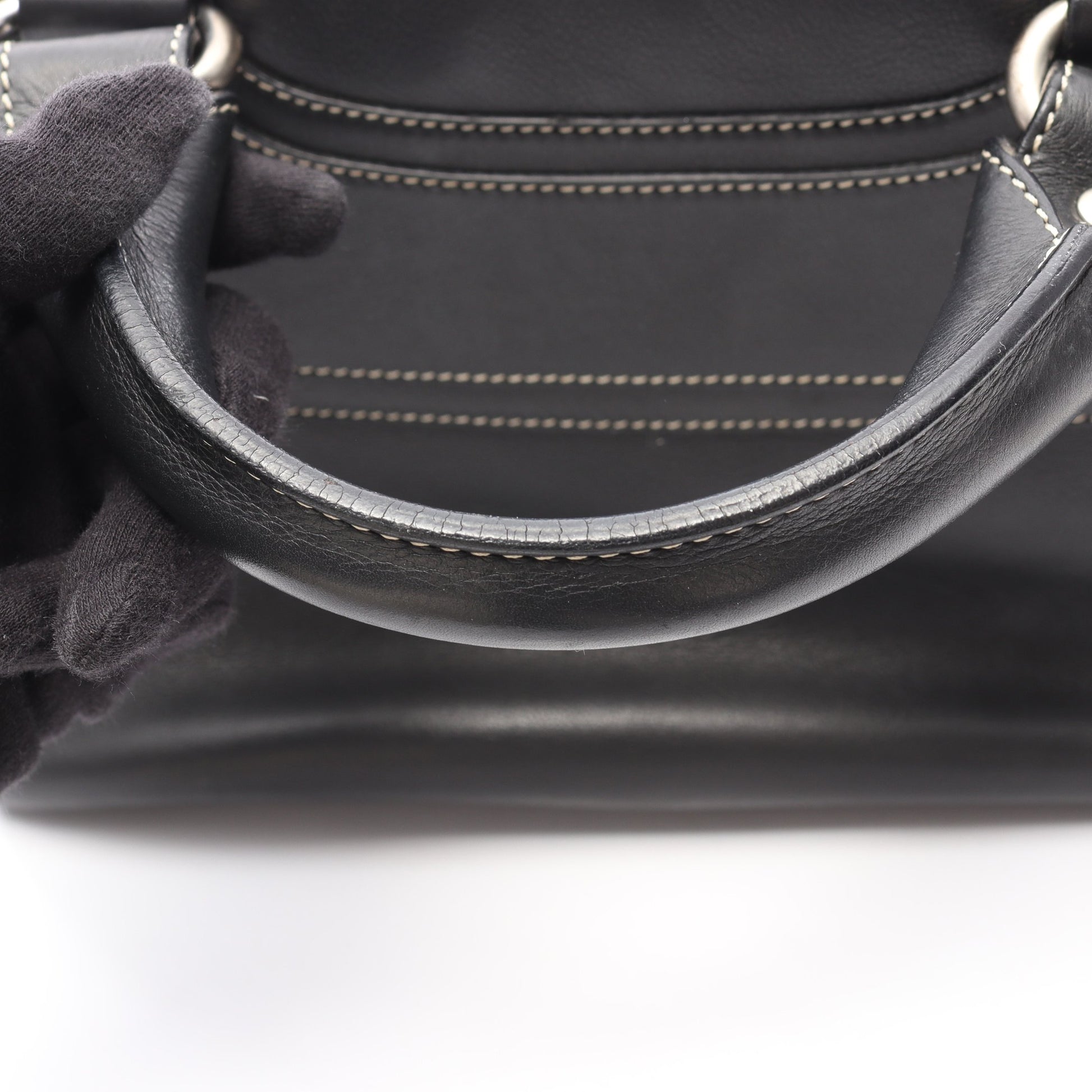 ブギーバッグ ハンドバッグ レザー ブラック セリーヌ バッグ CELINE