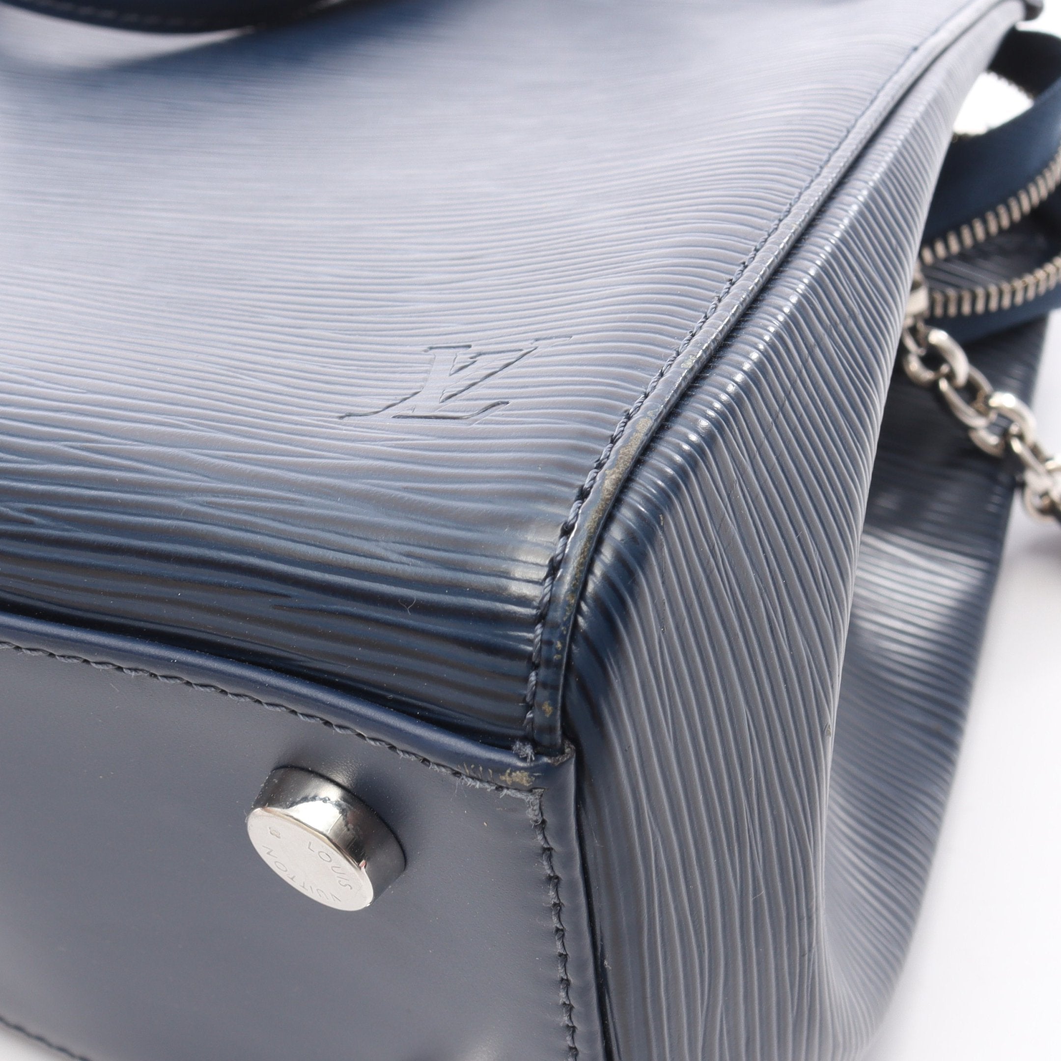 ブレアMM エピ アンディゴブルー ハンドバッグ レザー ネイビー ルイ