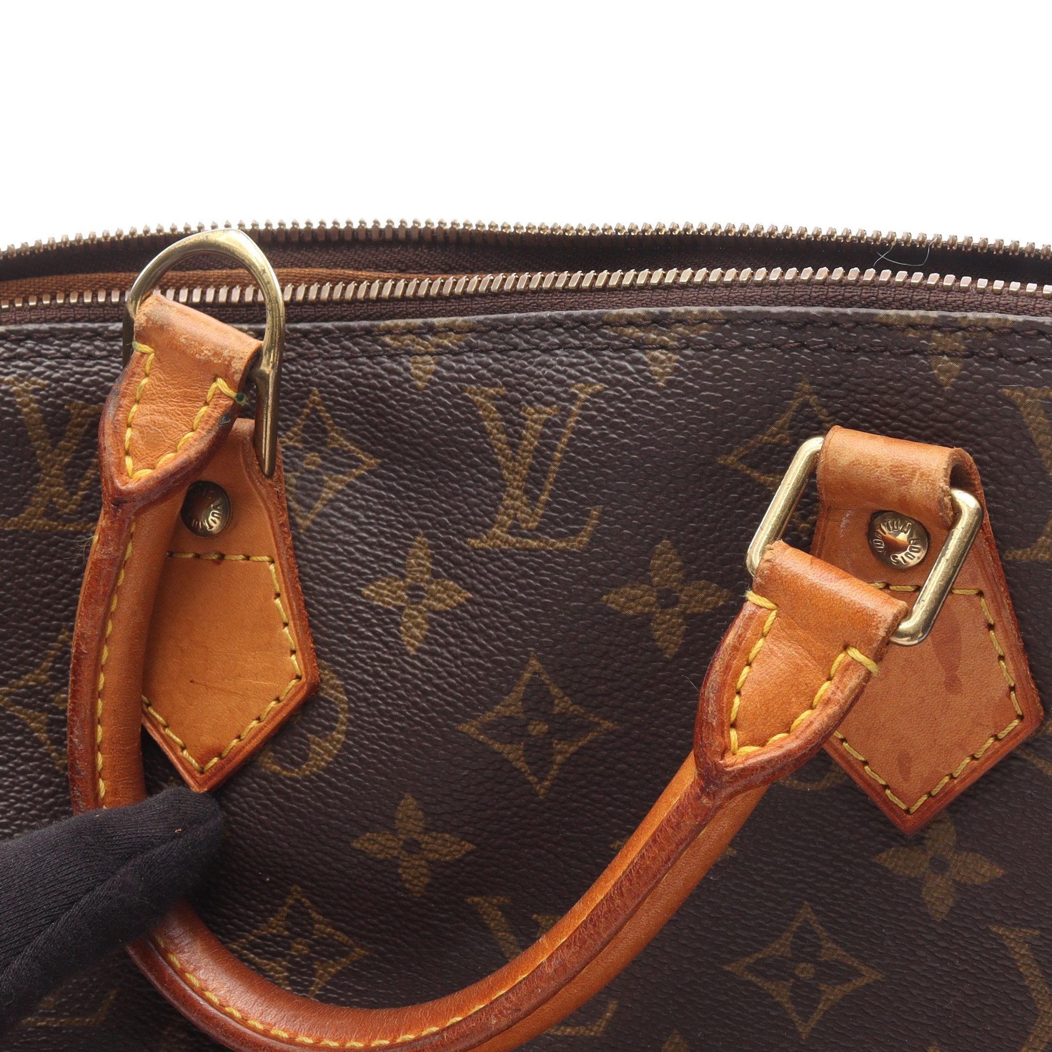 アルマPM モノグラム ハンドバッグ PVC レザー ブラウン ルイヴィトン