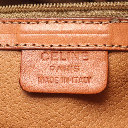 マカダム ハンドバッグ PVC レザー ダークブラウン ブラウン セリーヌ バッグ CELINE