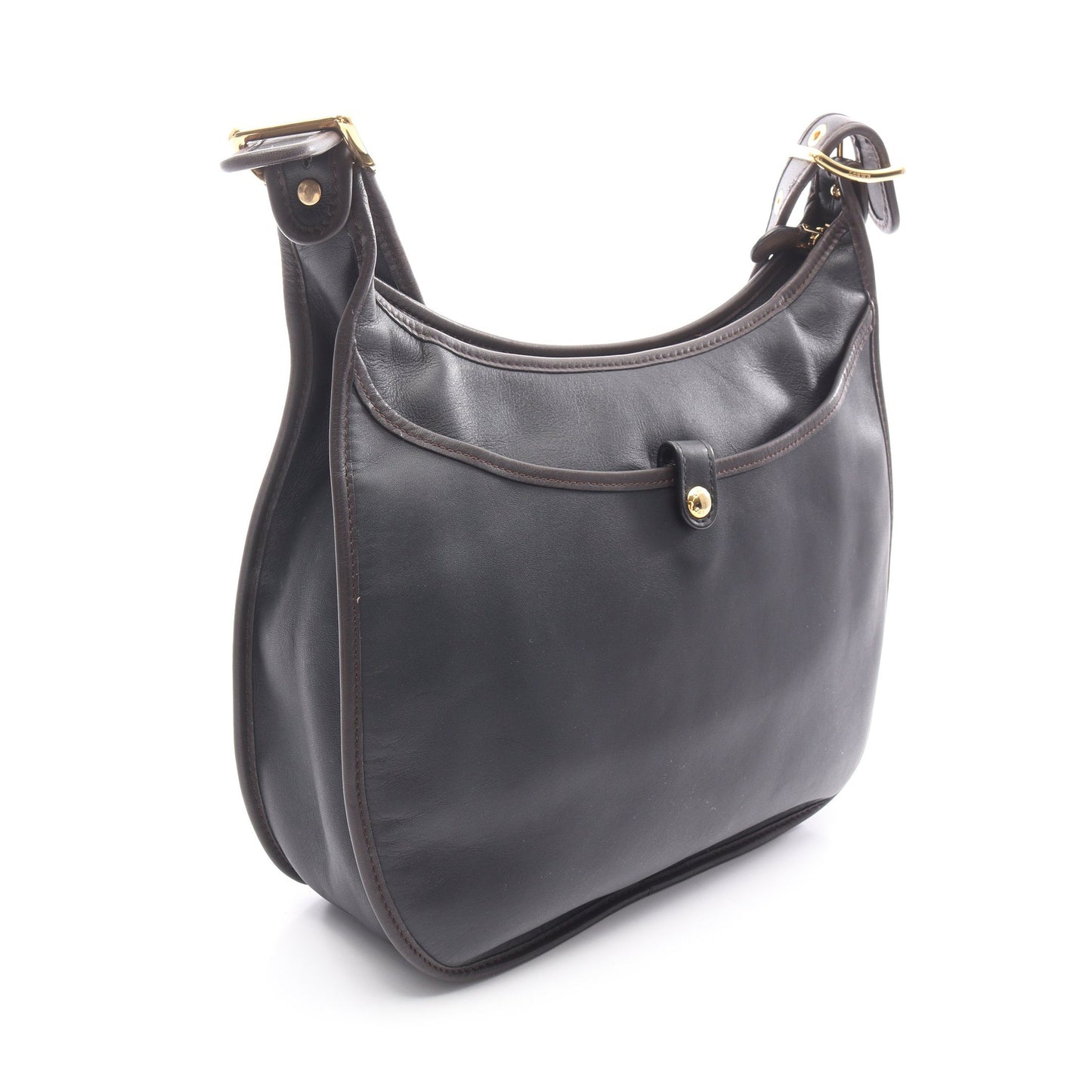 ソフィア アナグラム ショルダーバッグ レザー ブラック ダークブラウン パンチング ロエベ バッグ LOEWE