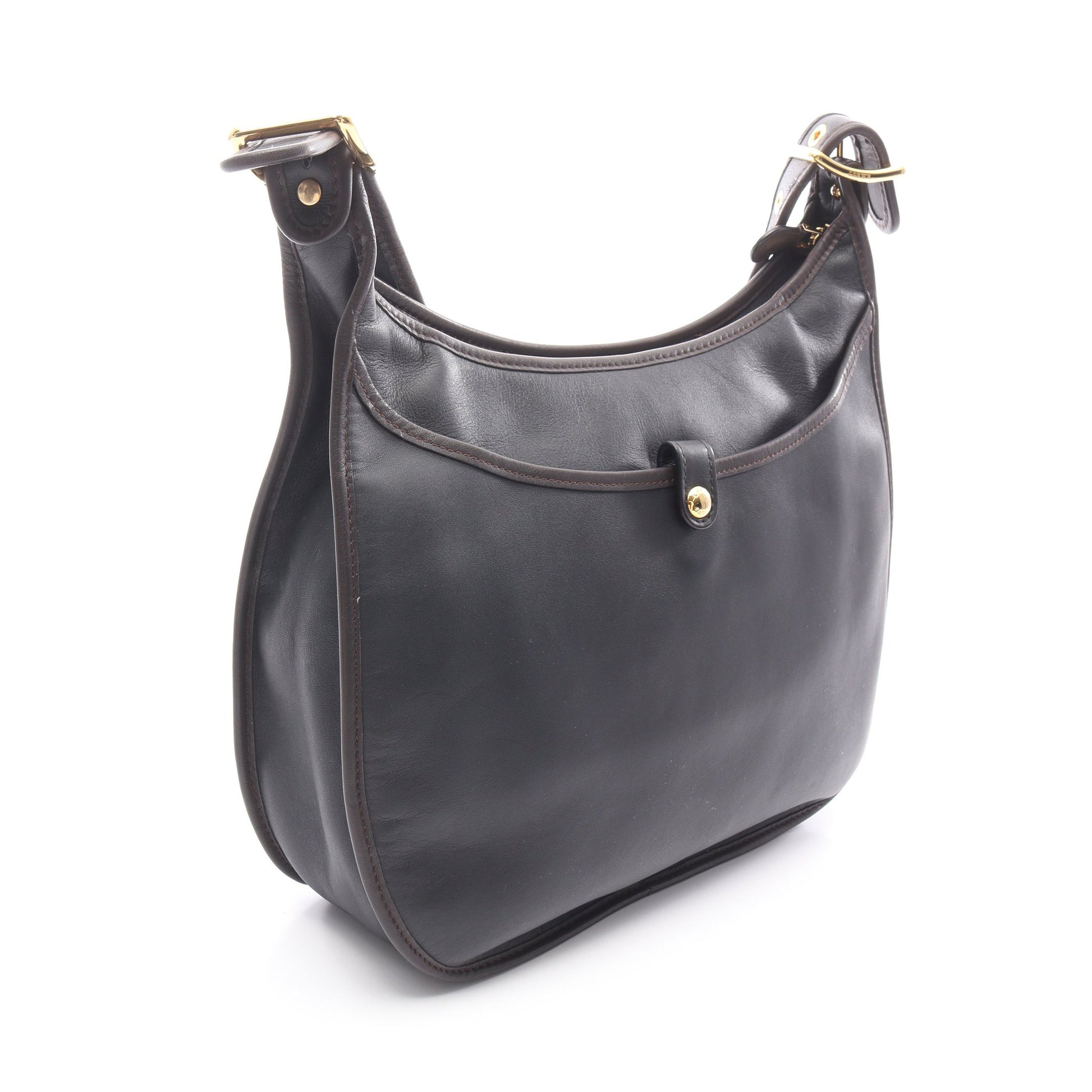 ソフィア アナグラム ショルダーバッグ レザー ブラック ダークブラウン パンチング ロエベ バッグ LOEWE