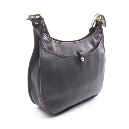 ソフィア アナグラム ショルダーバッグ レザー ブラック ダークブラウン パンチング ロエベ バッグ LOEWE