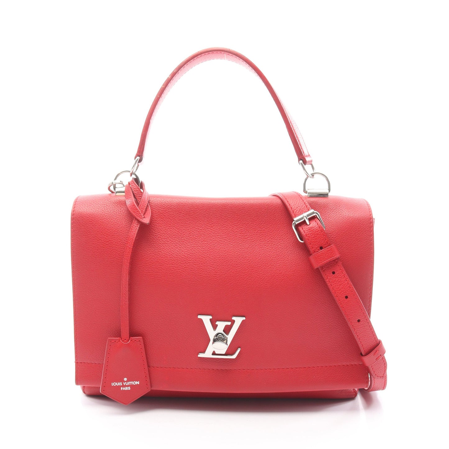 ロックミー2 ルビー ハンドバッグ レザー レッド 2WAY ルイヴィトン バッグ LOUIS VUITTON