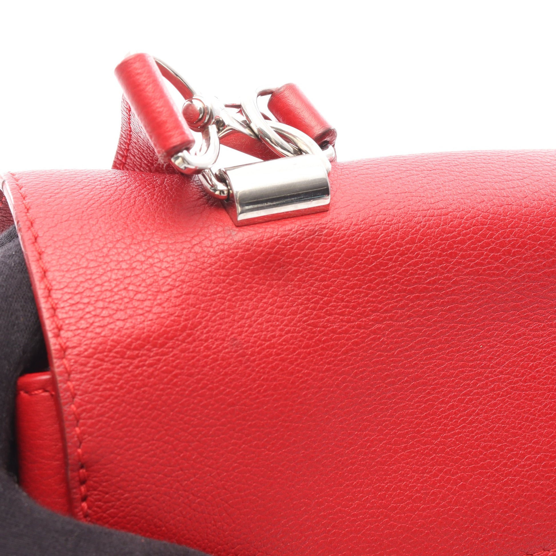 ロックミー2 ルビー ハンドバッグ レザー レッド 2WAY ルイヴィトン バッグ LOUIS VUITTON