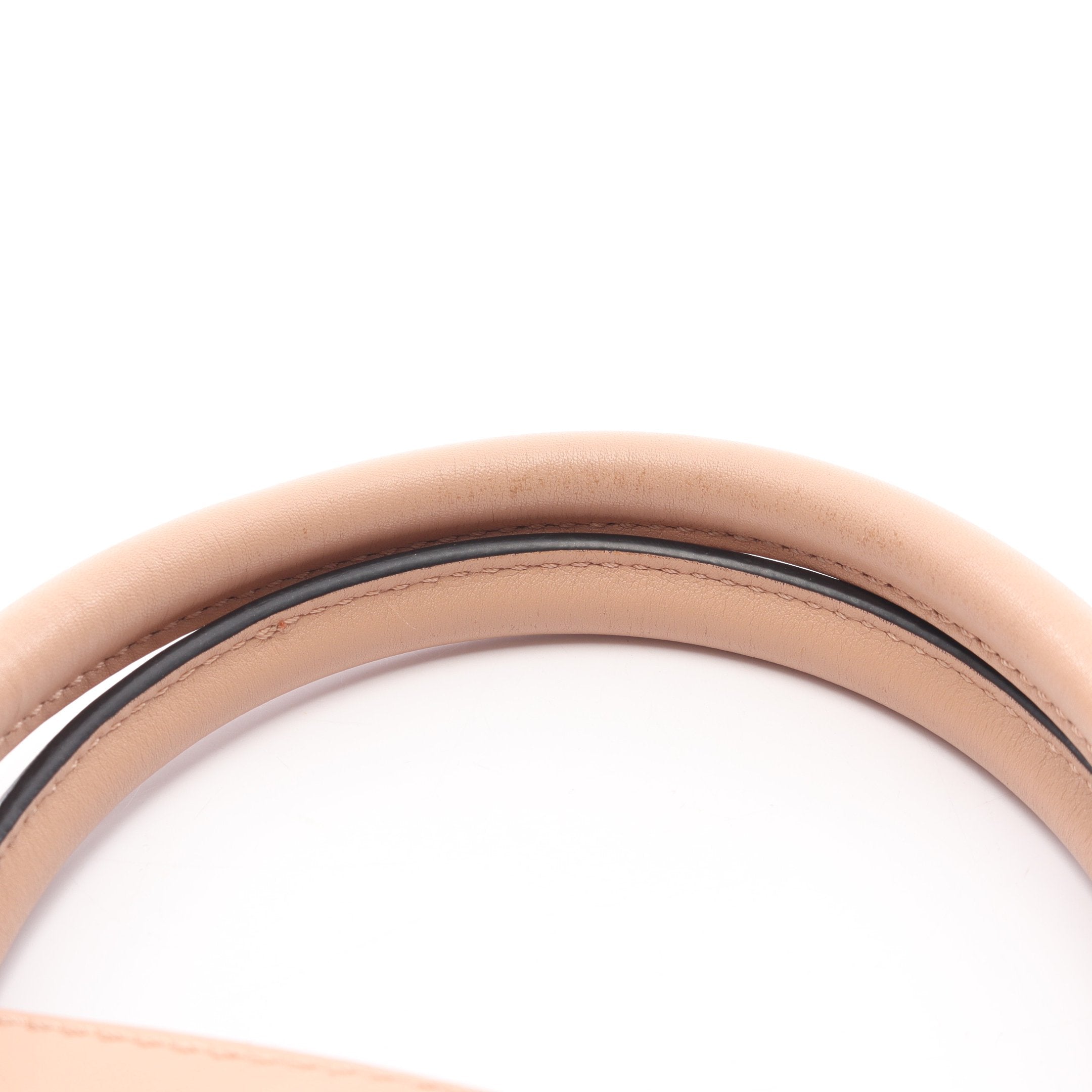 ロックスタッズ ハンドバッグ レザー ピンクベージュ 2WAY